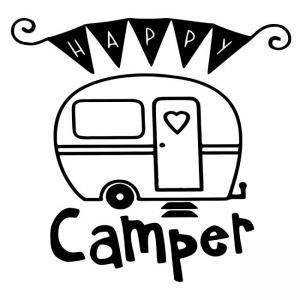 Happy Camper Stencil - DIY Art in a Box