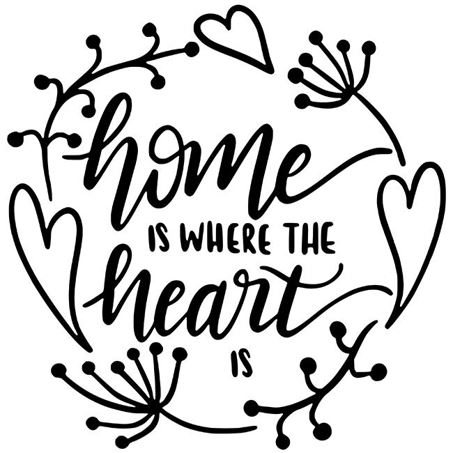 Home Is Where The Heart Is Stencil Diy Art In A Box,Teenage Girl Mansion Luxury Bedrooms For Girls