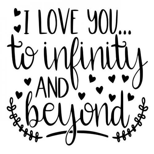 I Love You To Infinity And Beyond Stencil Diy Art In A Box