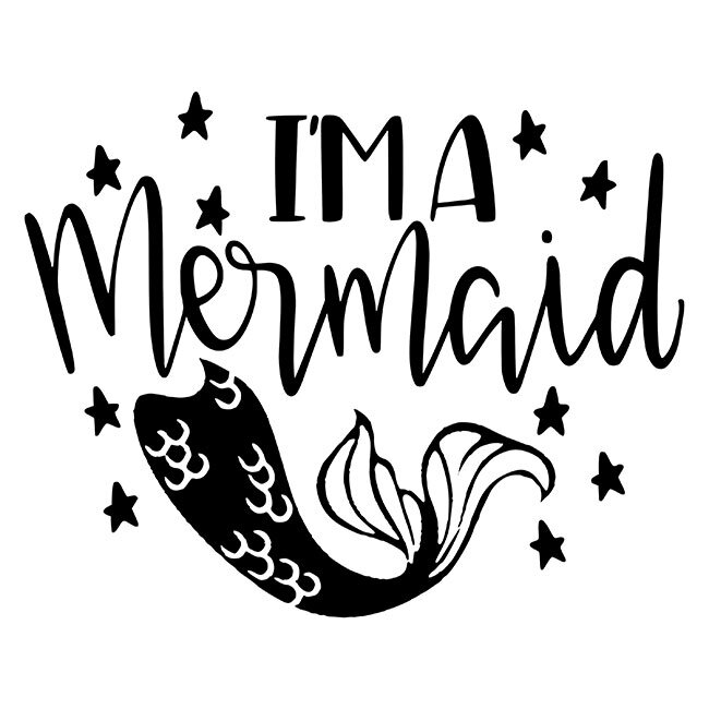 I'm A Mermaid Stencil - DIY Art in a Box