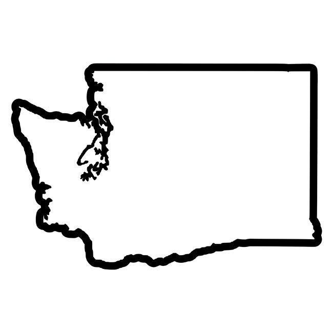 Washington State Outline Stencil - DIY Art in a Box
