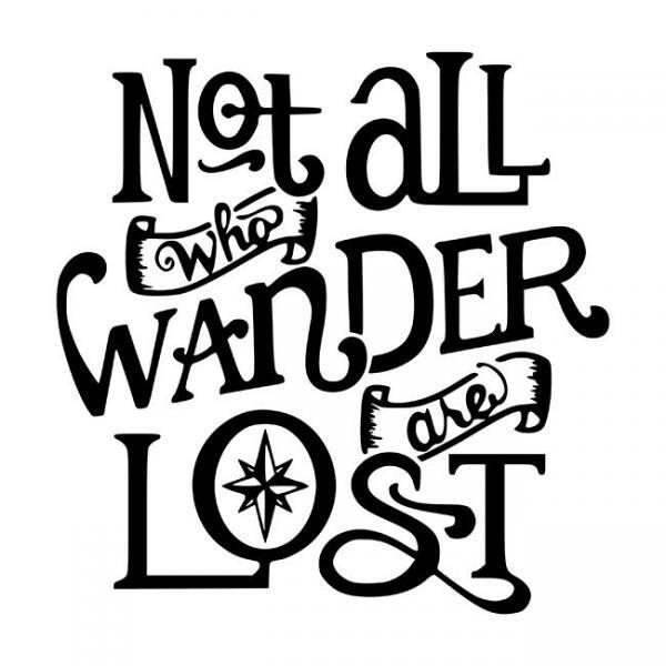 Not All Who Wander Are Lost Stencil - DIY Art in a Box