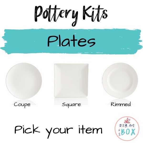 DIY Pottery Painting Kit, Squeeze the Day Plate, Art in a Box, Art Kits for  Kids, Kids Art Kit, Craft Supplies, Virtual Event Ideas 