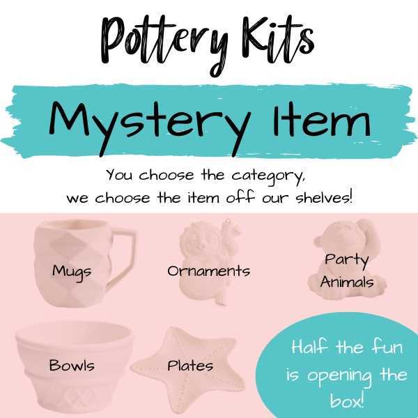Pottery Plate Painting Kits - DIY Art in a Box - Glaze or Acrylic paint kit.